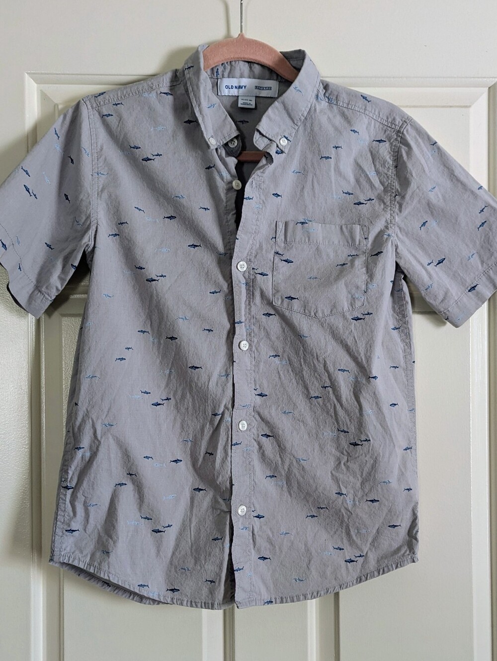 Boys Short Sleeve Fish Print Top